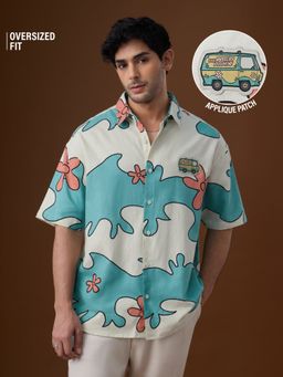 The Souled Store - Official Scooby Doo Mystery Machine Men Oversized Shirt