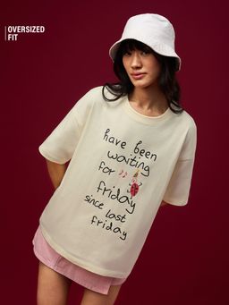 The Souled Store - Friday Women Oversized T-Shirt