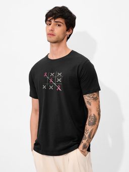 The Souled Store - Official Asian Cancer Foundation Stay Informed Men T-Shirt