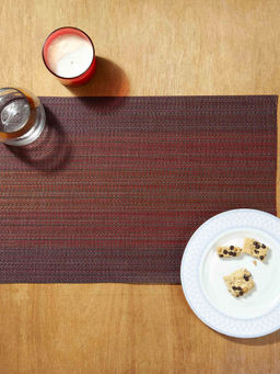 OBSESSIONS - Set of 6 Heat Resistant PVC Solid Placemat, Rust
