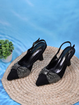 Ronnie Grey - Women Black Embellished Heels