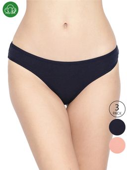 Inner Sense - Organic Cotton Antimicrobial Bikini - Multi-Color (Pack of 3)