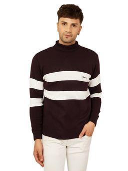 Kvetoo - Colorblock High Neck Sweater For Men