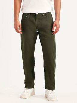 Levi's - Men's 541 Olive Solid/Plain Mid Waist Jeans