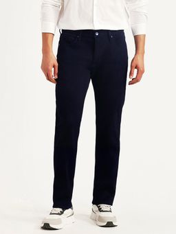 Levi's - Men's 511 Blue Solid/Plain Mid Waist Jeans