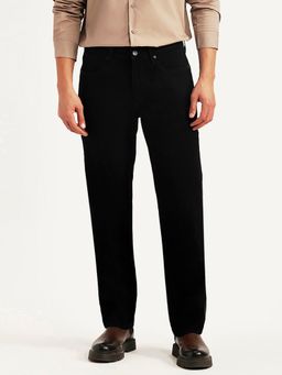 Levi's - Men's 541 Black Solid/Plain Mid Waist Jeans