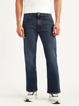 Levi's - Men's 517 Blue Solid/Plain Mid Waist Jeans
