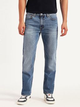 Levi's - Men's 511 Blue Solid/Plain Mid Waist Jeans