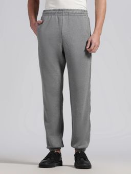 Calvin Klein - Grey Self Design Mid Waist Jogers