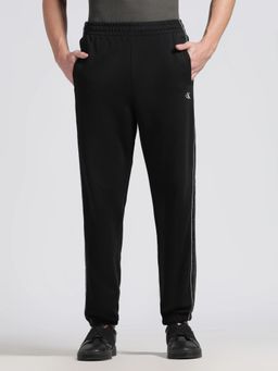 Calvin Klein - Black Solid/Plain Mid Waist Jogers