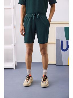 UNSTD - Green Textured Mid Waist Short