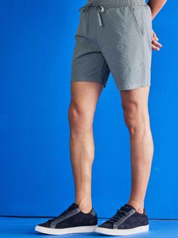 UNSTD - Green Textured Mid Waist Short