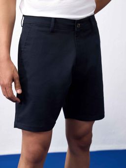 UNSTD - Navy Blue Solid/Plain Mid Waist Chino