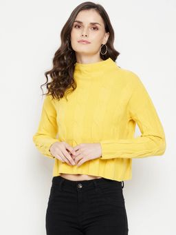CAMLA - Mustard Sweater for Women (M)