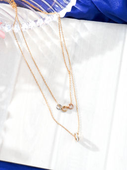 Niscka - Gold Plated Double Layer Necklace