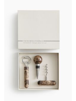 H&M - Brown Marble Bottle Tool Set