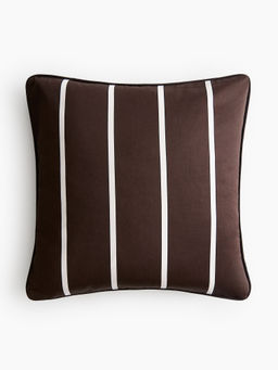 H&M - Brown Cotton Satin Cushion Cover
