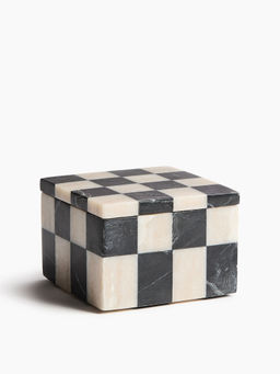 H&M - Black Lidded Marble Box