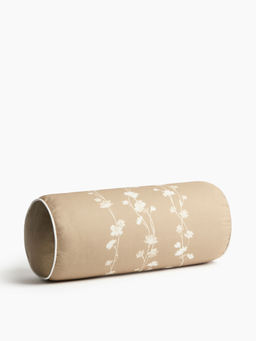 H&M - Beige Printed Canvas Bolster