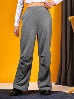 KOTTY - Grey Women Stylish Leg Perfect for Workouts & Relaxation Flowtrack Pant
