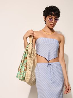 ONLY - Women Blue Off Shoulder Top