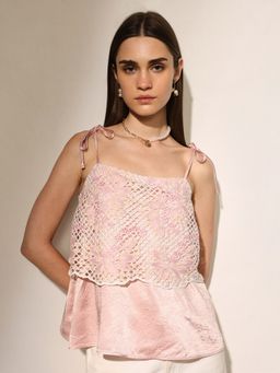 ONLY - Women Pink Shoulder Straps Top