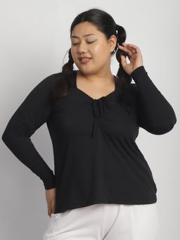 theRebelinme - Women Black Sweetheart Top