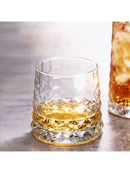 Melbify - Diamond Cut Whiskey Glasses 320 Ml (Pack of 6)