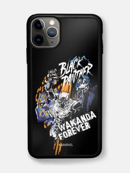 Macmerise - Black Panther Sketch Design iPhone 11 Pro Max Bumper Case