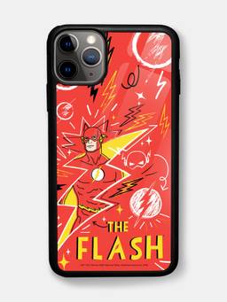 Macmerise - Flash Doodle Design iPhone 11 Pro Max Glass Case