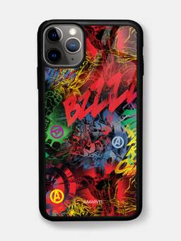 Macmerise - Avenger Pattern iPhone 11 Pro Max Glass Case