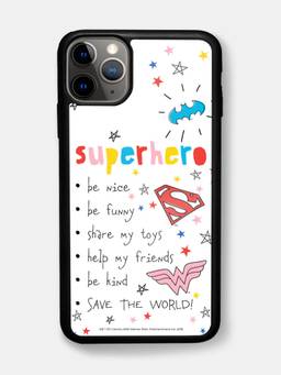 Macmerise - Superhero To Do List Printed iPhone 11 Pro Bumper Case