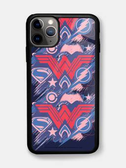 Macmerise - JL Scribbled Logo Design iPhone 11 Pro Glass Back Case