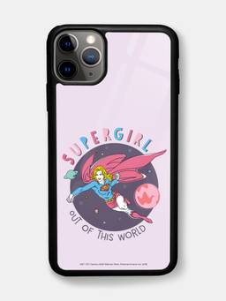 Macmerise - Super Girl Design iPhone 11 Pro Glass Phone Case
