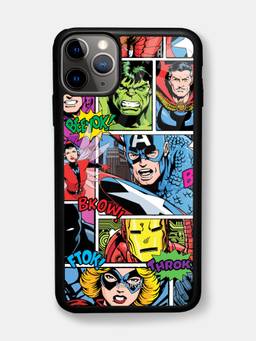 Macmerise - Comic Marvel Design iPhone 11 Pro Glass Case