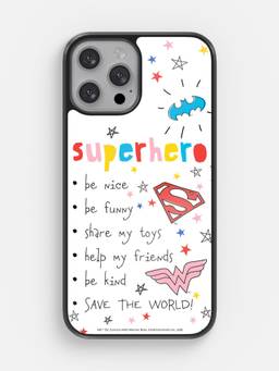 Macmerise - Superhero To Do List Printed iPhone 12 Pro Max Bumper Case