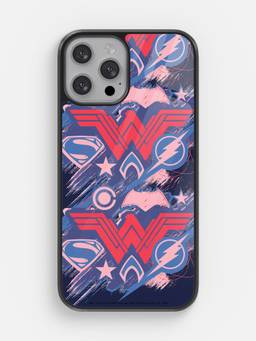 Macmerise - JL Scribbled Logo Design iPhone 12 Pro Max Glass Phone Case