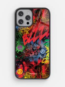 Macmerise - Avenger Pattern iPhone 12 Pro Max Glass Case