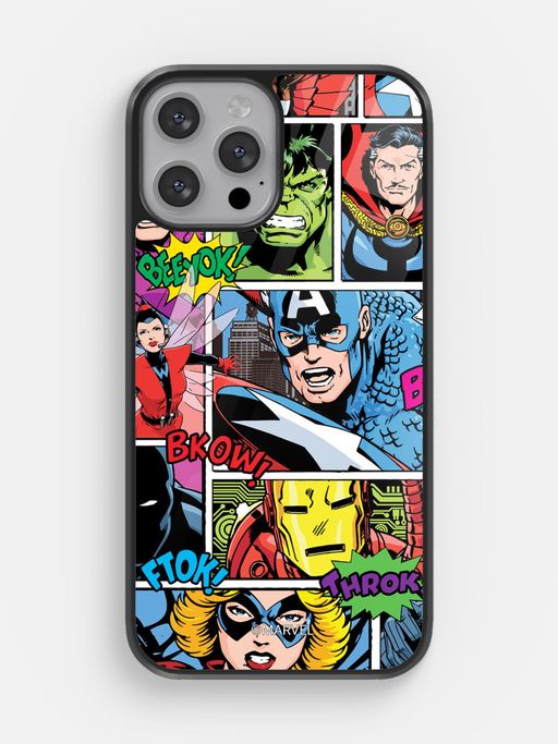 Buy Macmerise Comic Marvel Design iPhone 12 Pro Max Glass Case Online Buy Macmerise Comic Marvel Design iPhone 12 Pro Max Glass Case Online