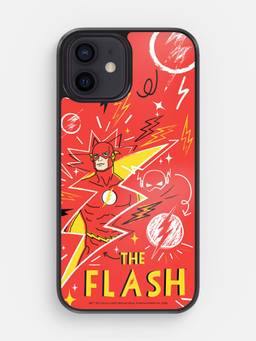Macmerise - Flash Doodle Printed iPhone 12 Mini Bumper Case