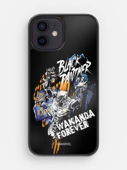 Macmerise - Black Panther Sketch Design iPhone 12 Mini Bumper Case