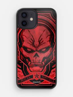 Macmerise - Red Skull Design iPhone 12 Mini Bumper Case