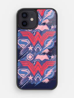 Macmerise - JL Scribbled Logo Design iPhone 12 Mini Glass Back Case