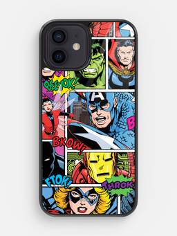 Macmerise - Comic Marvel Design iPhone 12 Mini Glass Case