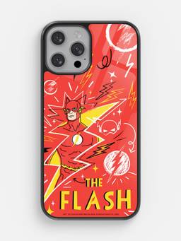 Macmerise - Flash Doodle Design iPhone 13 Pro Max Glass Phone Case