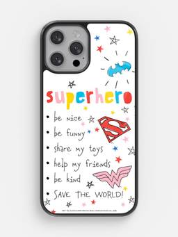 Macmerise - Superhero To Do List Design Printed iPhone 13 Pro Max Bumper Case