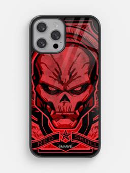 Macmerise - Red Skull Design iPhone 13 Pro Max Glass Case