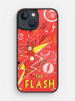Macmerise - Flash Doodle Printed iPhone 13 Mini Bumper Case