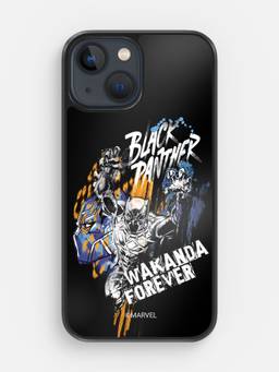 Macmerise - Black Panther Sketch Design iPhone 13 Mini Bumper Case