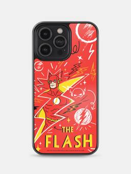 Macmerise - Flash Doodle Printed iPhone 14 Pro Max Bumper Case